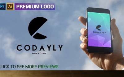 Modello Premium CODAYLY C lettera Logo