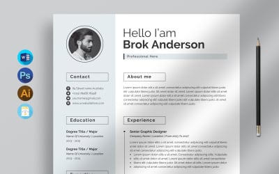 Professional Job Resume/Cv Template