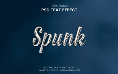 Steel Gothic Text Effect Style Psd Template