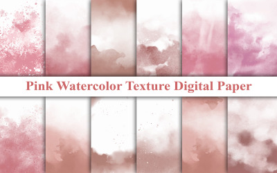 Textura de aquarela rosa escuro, textura de aquarela, fundo de aquarela