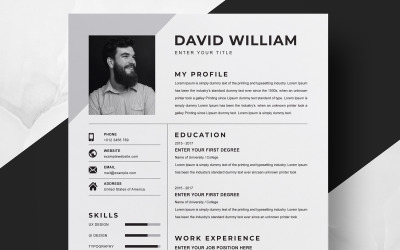 David William / Plantilla de currículum