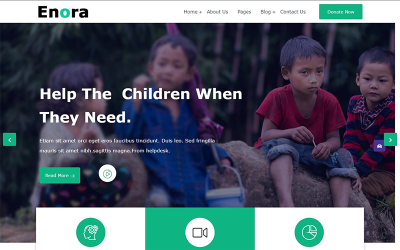 Enora — благотворительная и некоммерческая тема WordPress