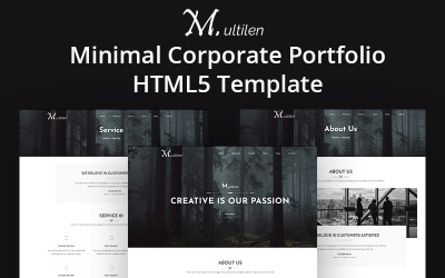 Minimale HTML5-Vorlage für Unternehmensportfolios