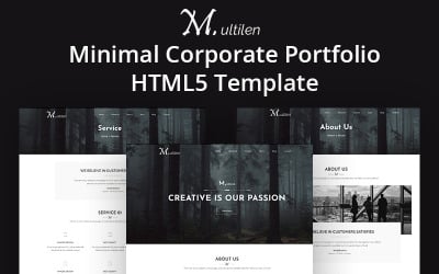 Minimalny szablon korporacyjnego portfolio HTML5