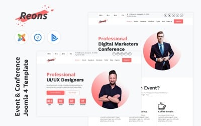 Reons - Event &amp;amp; Conference Joomla 4 Template