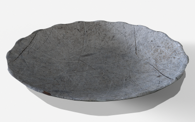Voedselbord Low-poly 3D-model