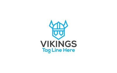 Design e modello del logo vichingo
