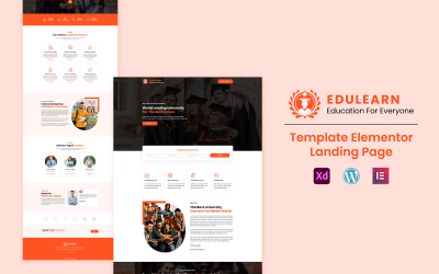 EduLearn – školní a univerzitní vzdělávání připravené k použití šablona Elementor