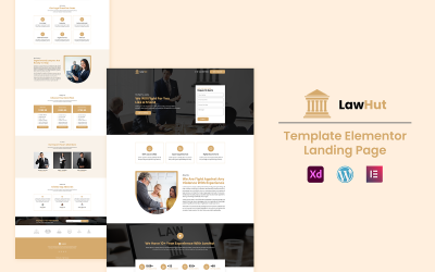 LawHut - Law Services Ready to Use Elementor Template