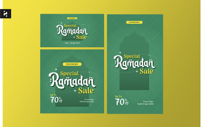 Ramadan sprzedaż szablon reklam w mediach społecznościowych