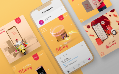 Social media Templates-Delivery-App