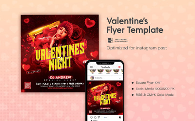 Valentines Day Club Party Flyer