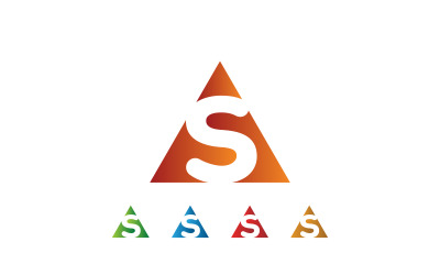Logotipo S | Logotipo del triángulo S.