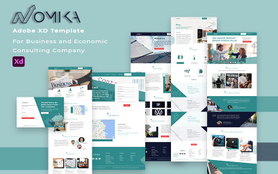 Nomika - Modèle Adobe XD