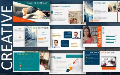 Plantilla de presentación creativa multipropósito NEXUS para empresas y educación