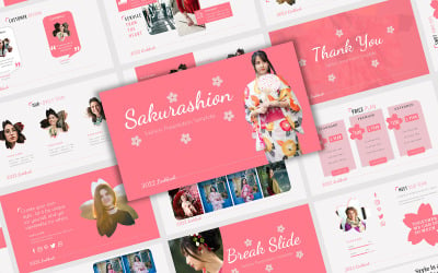 Sakurashion - Plantilla de PowerPoint de moda