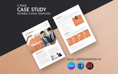 Sjabloon voor zakelijke casestudy's Canva