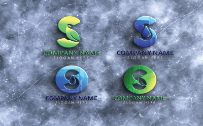 Дизайн шаблону логотипів букви S