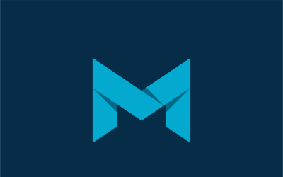 Média - M betűs logósablon