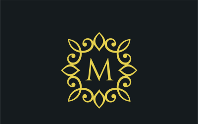 Moment - bokstaven M-logotypmall