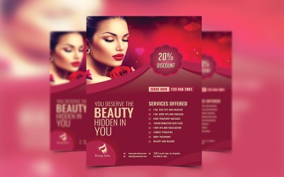 Spa Massage Flyer Template created with Photoshop for the spa and massage industry
