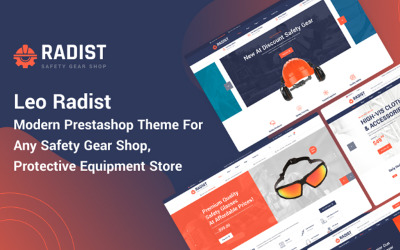 TM Radist - Prestashop-thema voor veiligheidsuitrusting Shop