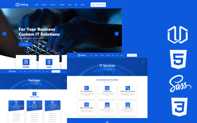 Webing - IT Solutions Html5 Css3 主题网站模板