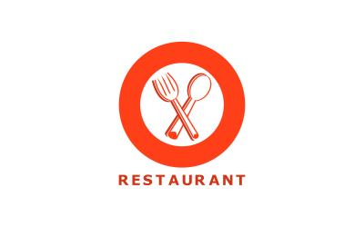 Modelo de logotipo personalizado para restaurante