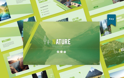 Nature Creative Slide Key Note sablon