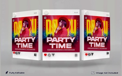 Plantilla de Instagram de volante de fiesta