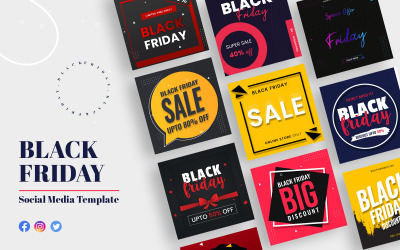 Plantillas de redes sociales de Black Friday