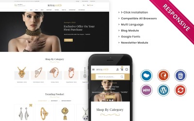 Royalgold - 珠宝 Woocommerce 响应式商店