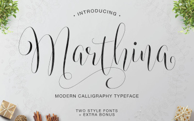 Marthina Script - Två stilar