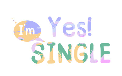 Yes I&amp;#39;m Single Tipografi Tişört Tasarımı