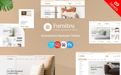Furnitru - OpenCart тема для магазину меблів