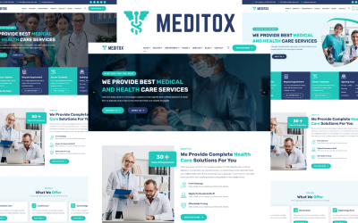 Meditox - HTML5-Vorlage für Medizin und Gesundheitswesen