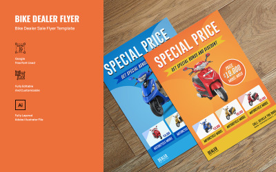 Modèle de Flayer de vente de vélos
