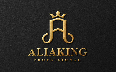 Písmeno A - Luxusní šablona Zlatého Logo
