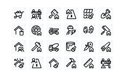 Baupaket-Icons malen