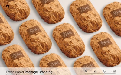 Fresh Bread Package Branding Mockup