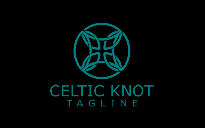 Logo návrhu symbolu keltského uzlu 2