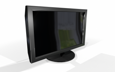 Monitorar modelo 3D Low-poly