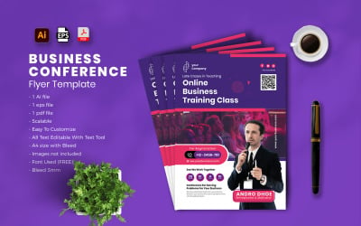 Business Conference flyer Template vol-04