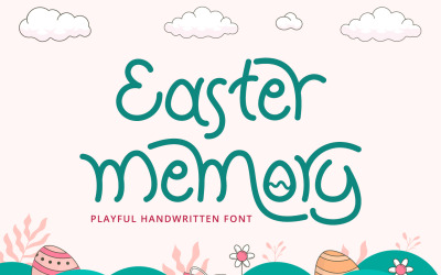 Easter Memory - Speels handgeschreven lettertype