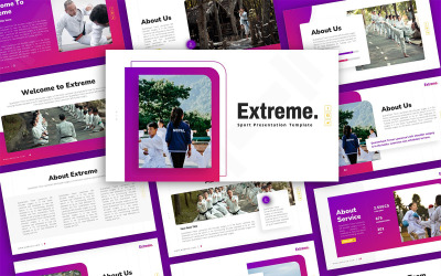 Sport ekstremalny uniwersalny szablon prezentacji PowerPoint