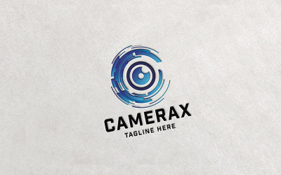 Logo della lettera Pixel C della fotocamera