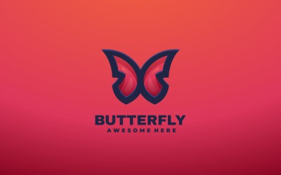 Motyl Prosty Projekt Logo Maskotki