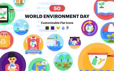 50 World Environment Day Vector Icon