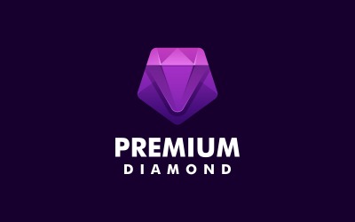 Design del logo con gradiente di diamante