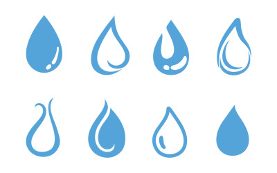 Kropla wody Logo i symbol wektor V1